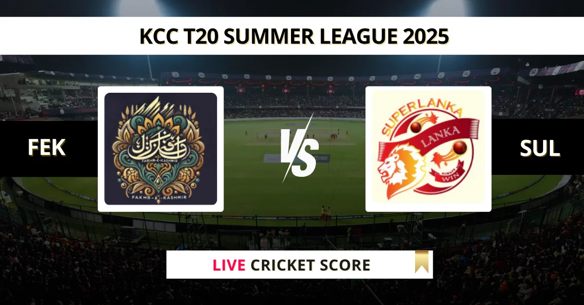 FEK vs SUL Live Score: Scorecard, Ball by Ball Commentary - Match 14, ...