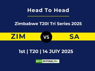 ZIM vs SA Player Battle & Head to Head Team Zimbabwe T20I Tri Series 2025