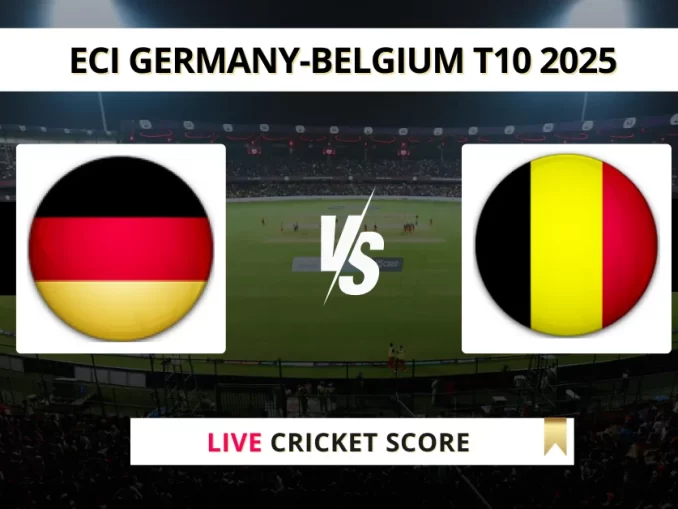GER vs BEL Live Cricket Score ECI Germany-Belgium T10 2025