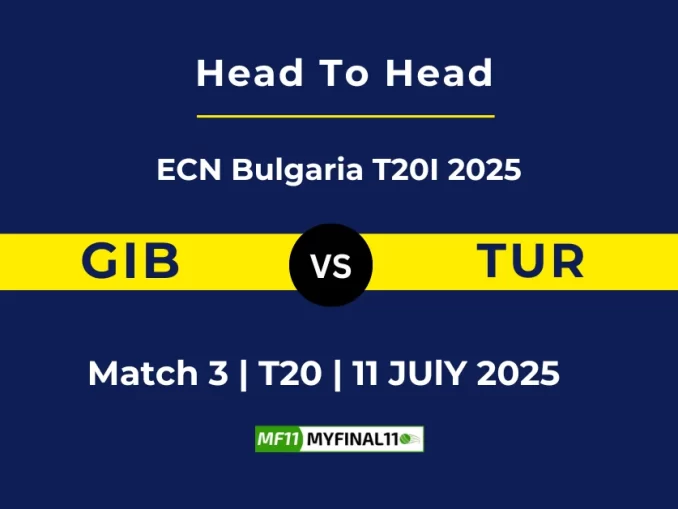 GIB vs TUR Player Battle & Head to Head Team ECN Bulgaria T20I 2025 (1)