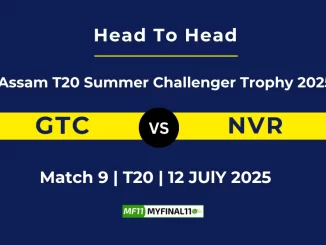 GTC vs NVR Player Battle & Head to Head Team Assam T20 Summer Challenger Trophy 2025