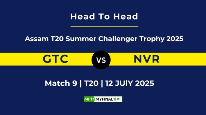 GTC vs NVR Player Battle & Head to Head Team Assam T20 Summer Challenger Trophy 2025