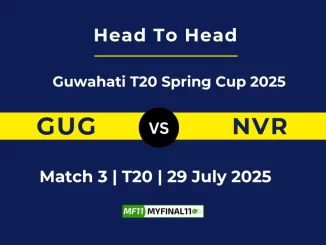 GUG vs NVR Player Battle & Head to Head Guwahati T20 Spring Cup 2025