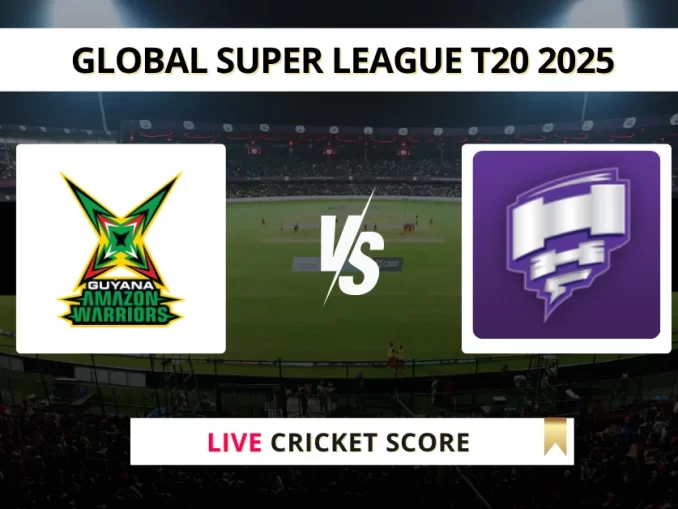 GUY vs HUR Live Cricket Global Super League T20 2025