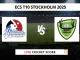 HUD vs JCC Live Score Cricket ECS T10 Stockholm 2025