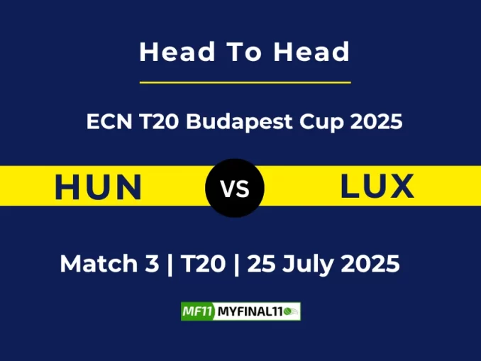 HUN vs LUX Player Battle & Head to Head Team ECN T20 Budapest Cup 2025