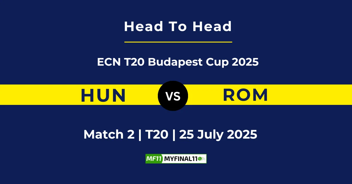 HUN vs ROM Player Battle & Head to Head Team Stats - ECN T20 Budapest ...