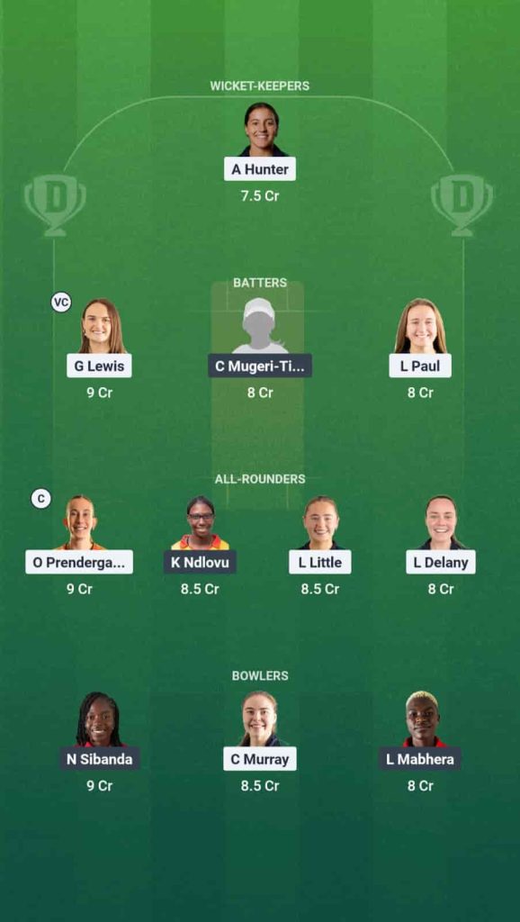 IR-W vs ZM-W Dream11 Prediction