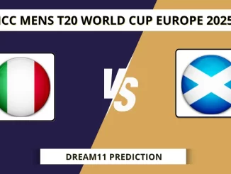 ITA vs SCO Dream11 Prediction ICC Mens T20 World Cup Europe 2025