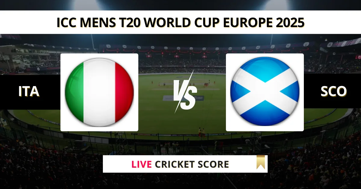 ITA vs SCO Live Score: Scorecard, Ball by Ball Commentary - Match 7, I...