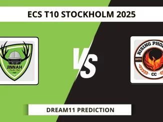 JCC vs RPHX Dream11 Prediction ECS T10 Stockholm 2025
