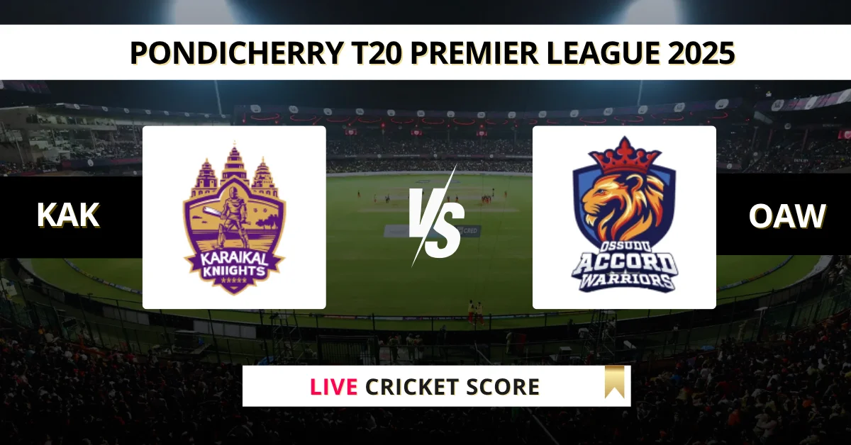 KAK vs OAW Live Score: Scorecard, Ball by Ball Commentary - Match 27, ...