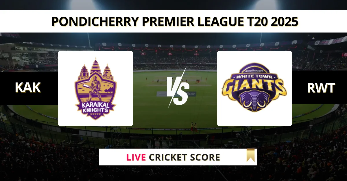 KAK vs RWT Live Score: Scorecard, Ball by Ball Commentary - Match 16, ...