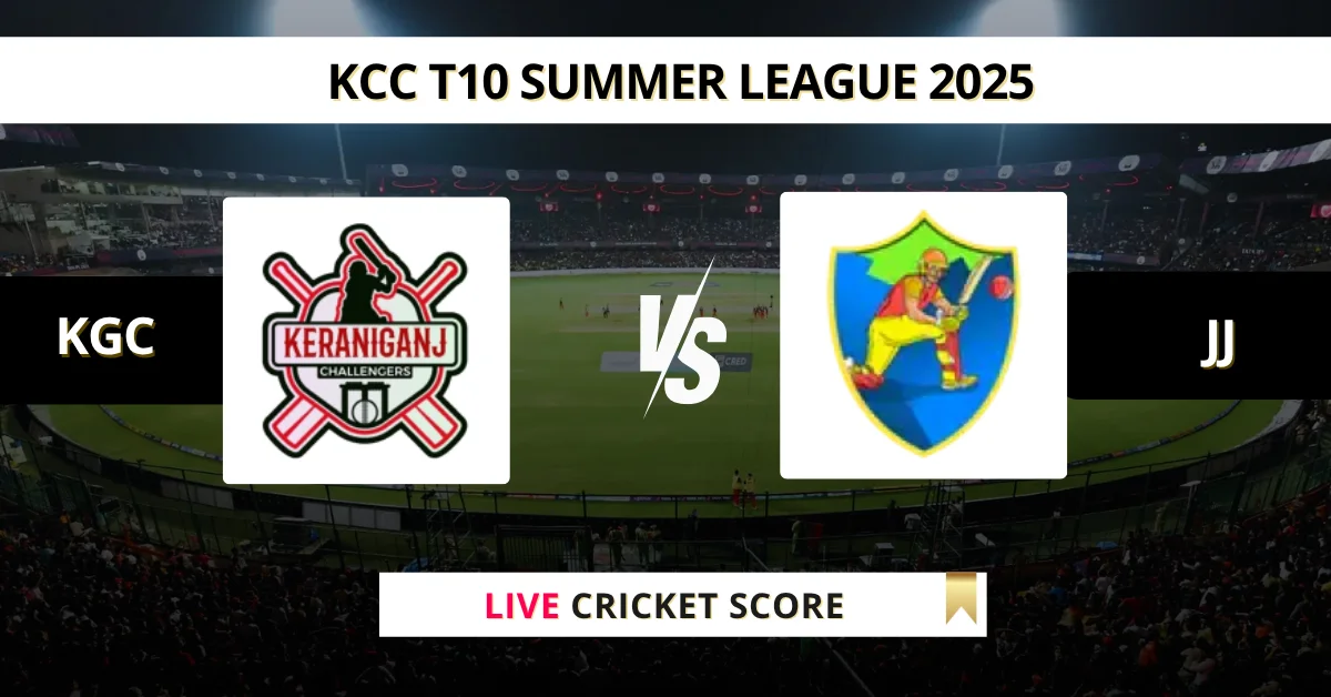 KGC vs JJ Live Score: Scorecard, Ball by Ball Commentary - Match 7, KC...