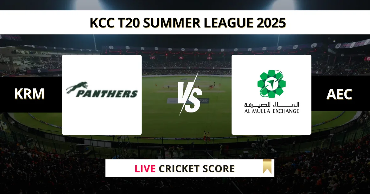 KRM vs AEC Live Score: Scorecard, Ball by Ball Commentary - Match 27, ...