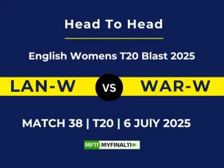 LAN-W vs WAR-W Player Battle, Head to Head English Womens T20 Blast 2025