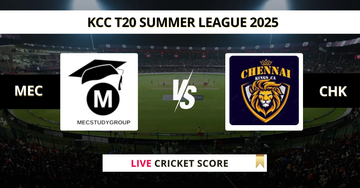 MEC vs CHK Live Score: Scorecard, Ball by Ball Commentary - Match 23, ...