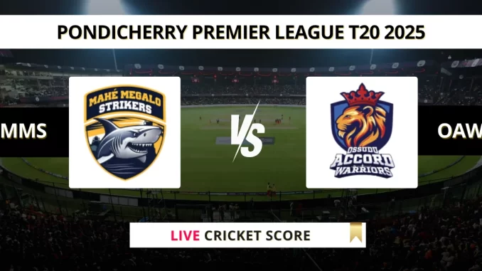 MMS vs OAW Live Cricket Score Pondicherry Premier League T20 2025