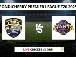 MMS vs RWT Live Cricket Score Pondicherry Premier League T20 2025