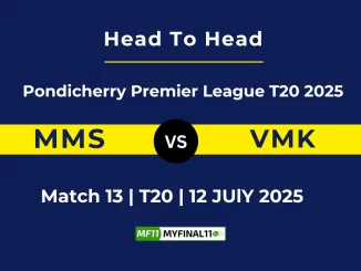 MMS vs VMK Player Battle & Head to Head Team Pondicherry Premier League T20 2025
