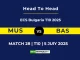MUS vs BAS Player Battle & Head to Head Team Stats - ECS Bulgaria T10 2025