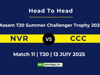 NVR vs CCC Player Battle & Head to Head Team Assam T20 Summer Challenger Trophy 2025