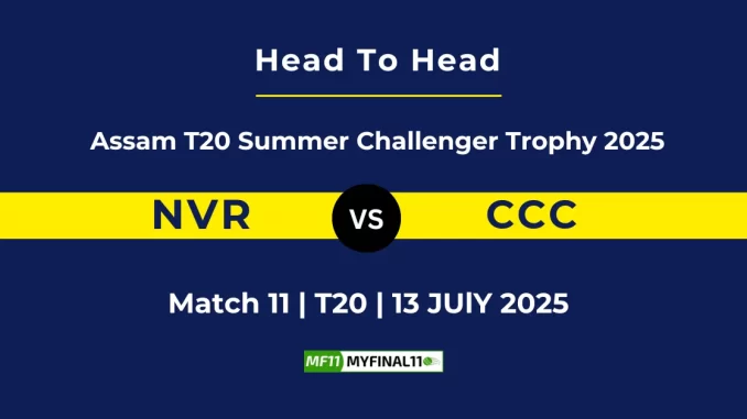 NVR vs CCC Player Battle & Head to Head Team Assam T20 Summer Challenger Trophy 2025