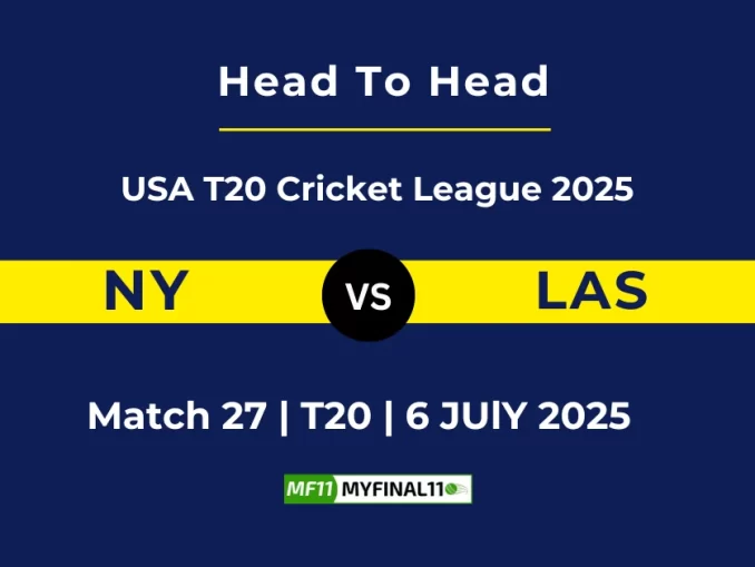 NY vs LAS Player Battle, Head to Head USA T20 Cricket League 2025