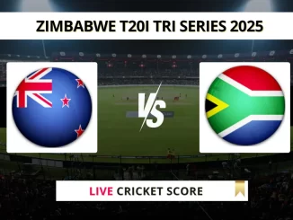 NZ vs SA Live Score Cricket Zimbabwe T20I Tri Series 2025