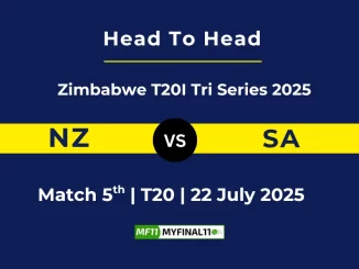 NZ vs SA Player Battle & Head to Head Team Zimbabwe T20I Tri Series 2025