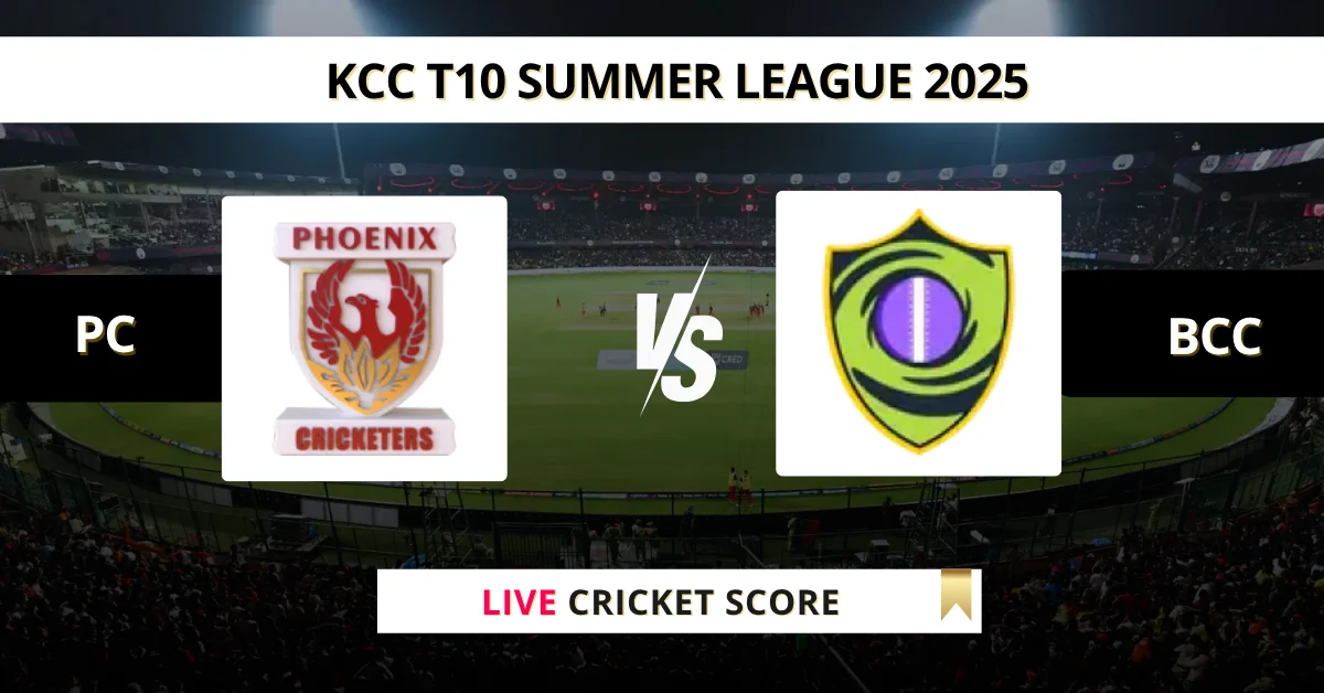 PC vs BCC Live Score: Scorecard, Ball by Ball Commentary - Match 1, KC...
