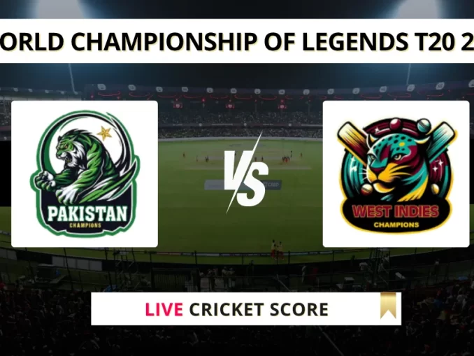 PNC vs WIC Live Score Cricket World Championship of Legends T20 2025