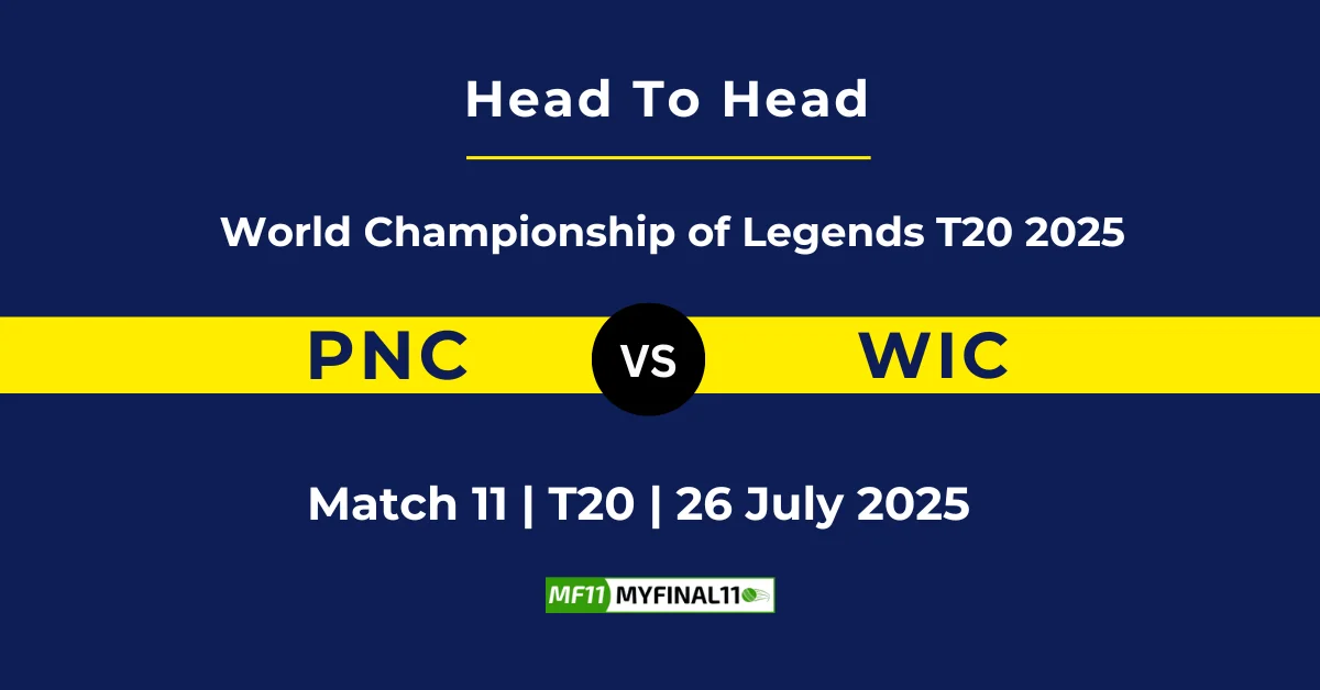 PNC vs WIC Player Battle & Head to Head Team Stats - World Championshi...