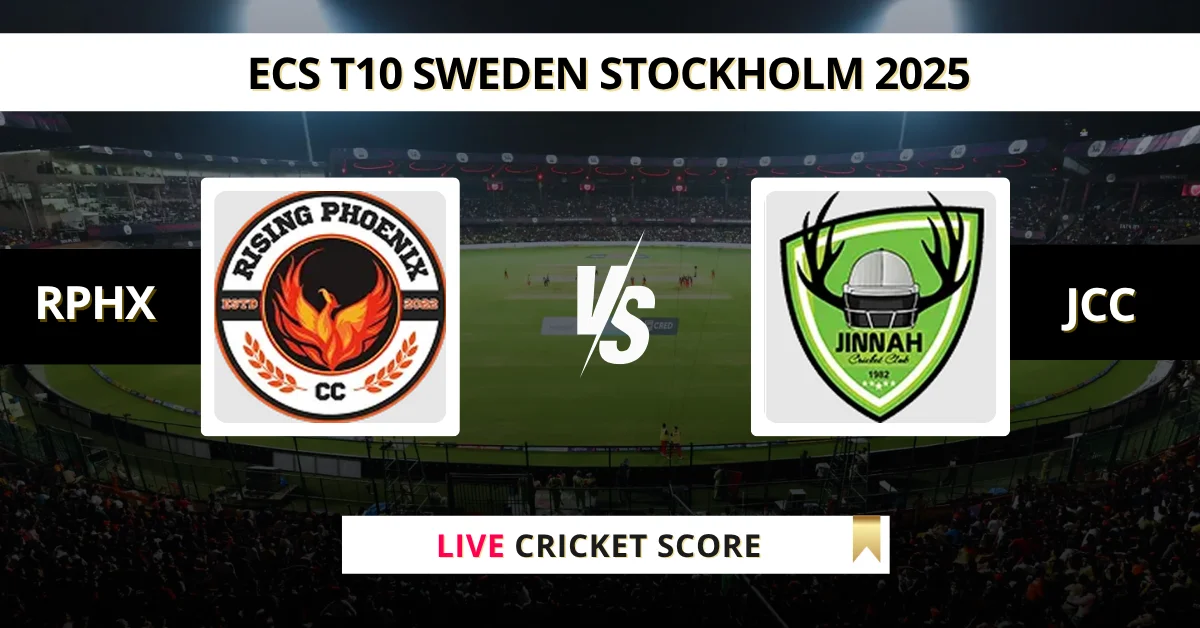 RPHX vs JCC Live Score: Scorecard, Ball by Ball Commentary - Match 19,...