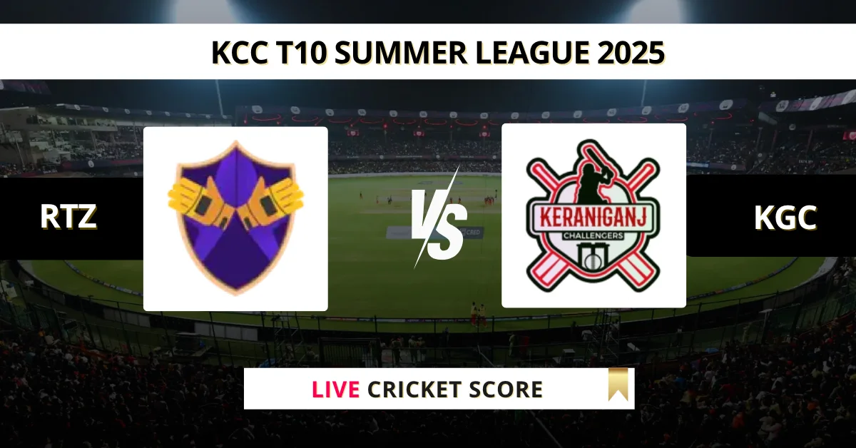 RTZ vs KGC Live Score: Scorecard, Ball by Ball Commentary - Match 3, K...