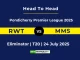 RWT vs MMS Player Battle & Head to Head Team Pondicherry Premier League 2025