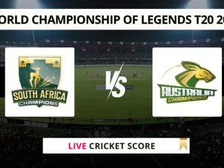 SAC vs AAC Live Score Cricket World Championship of Legends T20 2025
