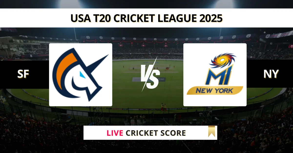 SF vs NY Live Score: Scorecard, Ball by Ball Commentary - Eliminator (...