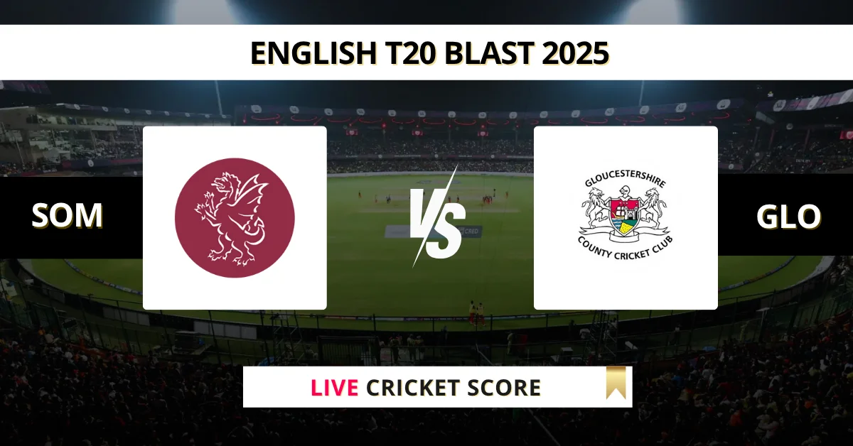 SOM vs GLO Live Score: Scorecard, Ball by Ball Commentary - Match 120,...