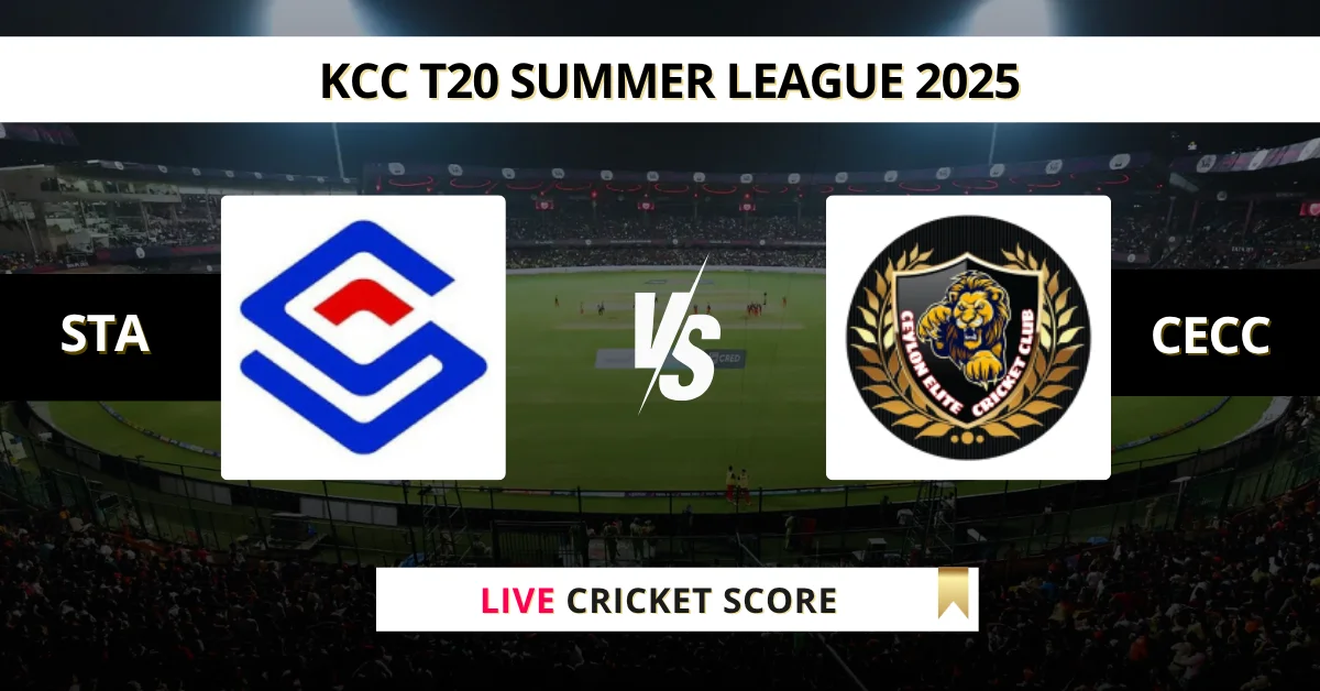 STA vs CECC Live Score: Scorecard, Ball by Ball Commentary - Match 25,...