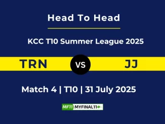 TRN vs JJ Player Battle & Head to Head KCC T10 Summer League 2025