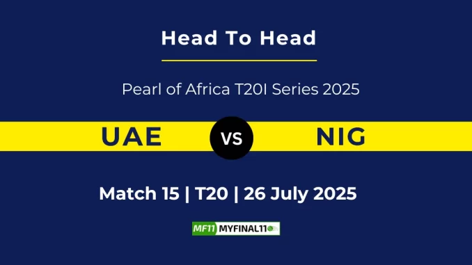 UAE vs NIG Player Battle & Head to Head Team Pearl of Africa T20I Series 2025 (1)