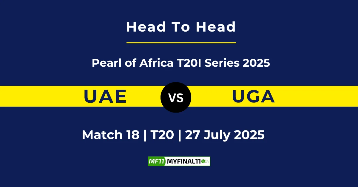 UAE vs UGA Player Battle & Head to Head Team Stats - Pearl of Afri...