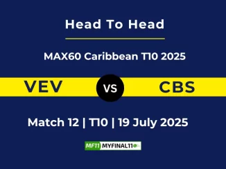 VEV vs CBS Player Battle & Head to Head Team MAX60 Caribbean T10 2025 (1)
