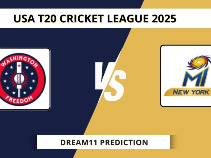 WAS vs NY Dream11 Prediction USA T20 Cricket League 2025