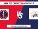WAS vs TEX Dream11 Prediction USA T20 Cricket League 2025