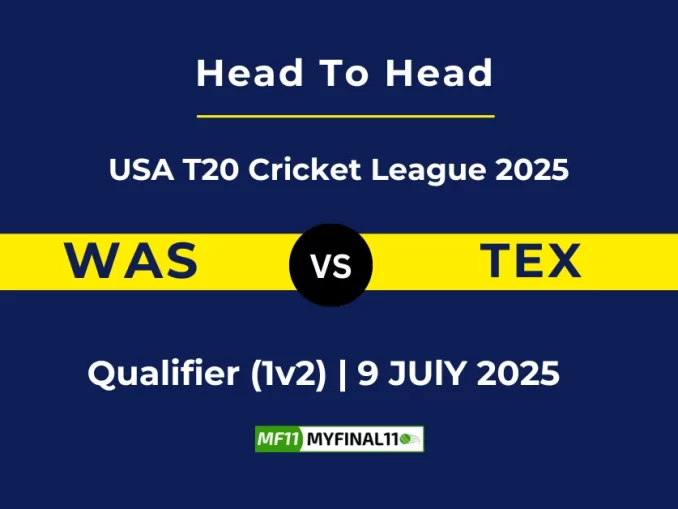 WAS vs TEX Player Battle, Head to Head USA T20 Cricket League 2025