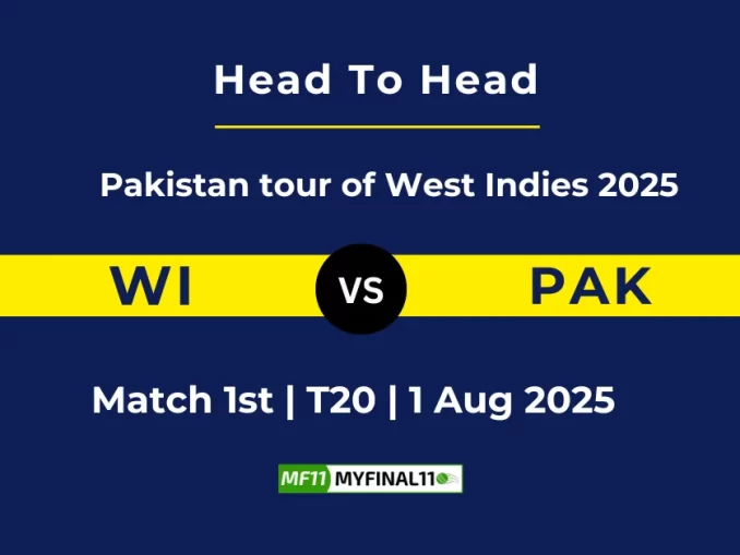 WI vs PAK Player Battle & Head to Head ECS T10 England Wimbledon 2025