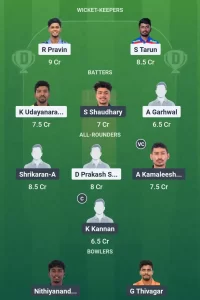 Yanam Royals vs Mahe Megalo Strikers Dream11 Prediction