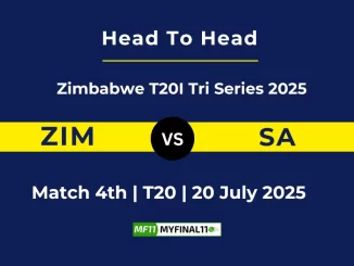 ZIM vs SA Player Battle & Head to Head Team Zimbabwe T20I Tri Series 2025 (2)
